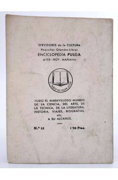 Contracubierta de ENCICLOPEDIA PULGA 12. EL ÉXTASIS (Georges Lenotre) G.P. Circa 1955