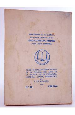 Contracubierta de ENCICLOPEDIA PULGA 15. EL MÚSICO CIEGO (V. Korolenko) G.P. Circa 1955