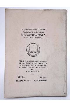Contracubierta de ENCICLOPEDIA PULGA 54. LA LITERATURA (Carlos Soldevila) G.P. Circa 1955