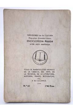 Contracubierta de ENCICLOPEDIA PULGA 63. TIERRA FIRME (Concha Espina) G.P. Circa 1955