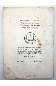 Contracubierta de ENCICLOPEDIA PULGA 106. LEYENDA DEL REY PADRE Y DEL REY HIJO (Abel Esquiroz) G.P. Circa 1955