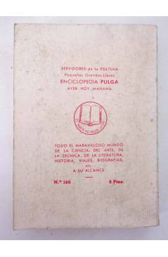Contracubierta de ENCICLOPEDIA PULGA 100. POESÍA MARIANA EN AMÉRICA (José Sanz Y Díaz) G.P. Circa 1955