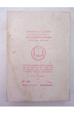 Contracubierta de ENCICLOPEDIA PULGA 130. LA FLECHA NEGRA (R.L. Stevenson) G.P. Circa 1955
