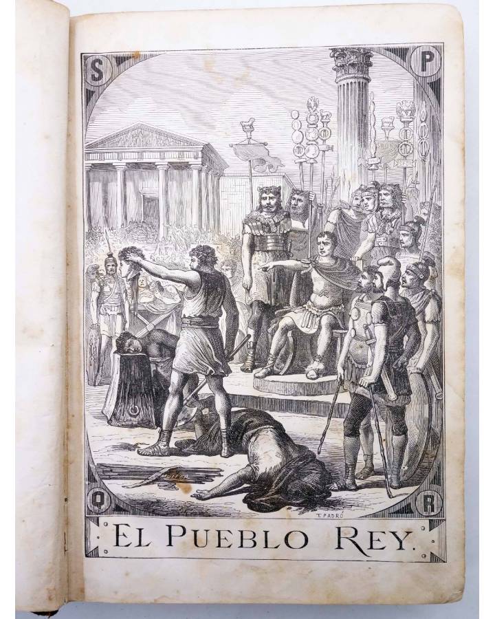 Cubierta de EL PUEBLO REY O EL GOBIERNO REPUBLICANO DE LA ANTIGUA ROMA (Álvaro María Sancho) Jaime Repús 1870
