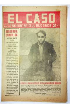 Cubierta de EL CASO. SEMANARIO DE SUCESOS 348. 3 DE ENERO DE 1959 (Vvaa) Prensa Castellana 1959