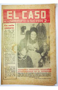 Cubierta de EL CASO. SEMANARIO DE SUCESOS 349. 10 DE ENERO DE 1959 (Vvaa) Prensa Castellana 1959