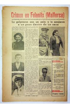 Contracubierta de EL CASO. SEMANARIO DE SUCESOS 366. 9 DE MAYO DE 1959 (Vvaa) Prensa Castellana 1959
