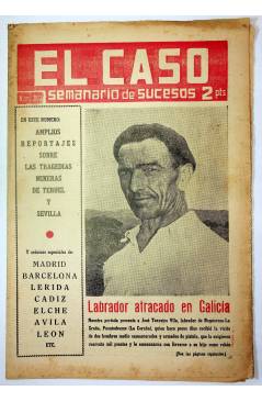 Cubierta de EL CASO. SEMANARIO DE SUCESOS 383. 5 DE SEPTIEMBRE DE 1959 (Vvaa) Prensa Castellana 1959