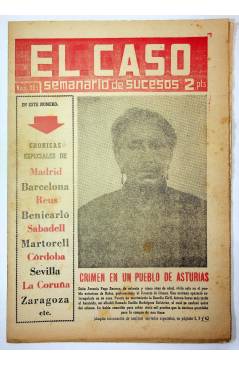 Cubierta de EL CASO. SEMANARIO DE SUCESOS 395. 28 DE NOVIEMBRE DE 1959 (Vvaa) Prensa Castellana 1959