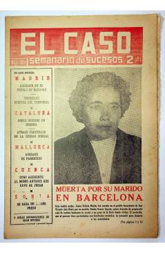Cubierta de EL CASO. SEMANARIO DE SUCESOS 396. 5 DE DICIEMBRE DE 1959 (Vvaa) Prensa Castellana 1959