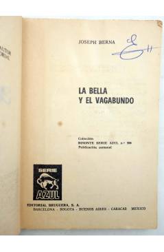 Muestra 2 de BÚFALO SERIE AZUL 504. LA BELLA Y EL VAGABUNDO (Joseph Berna) Bruguera Bolsilibros 1980