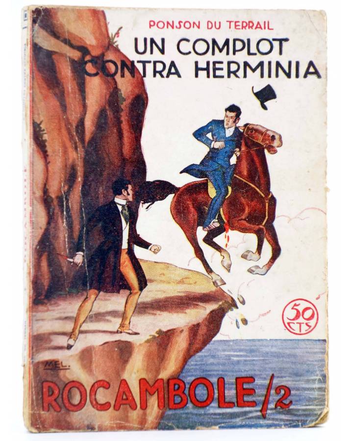 Cubierta de ROCAMBOLE 2. UN COMPLOT CONTRA HERMINIA (Ponson Du Terrail) Prensa Moderna Circa 1930