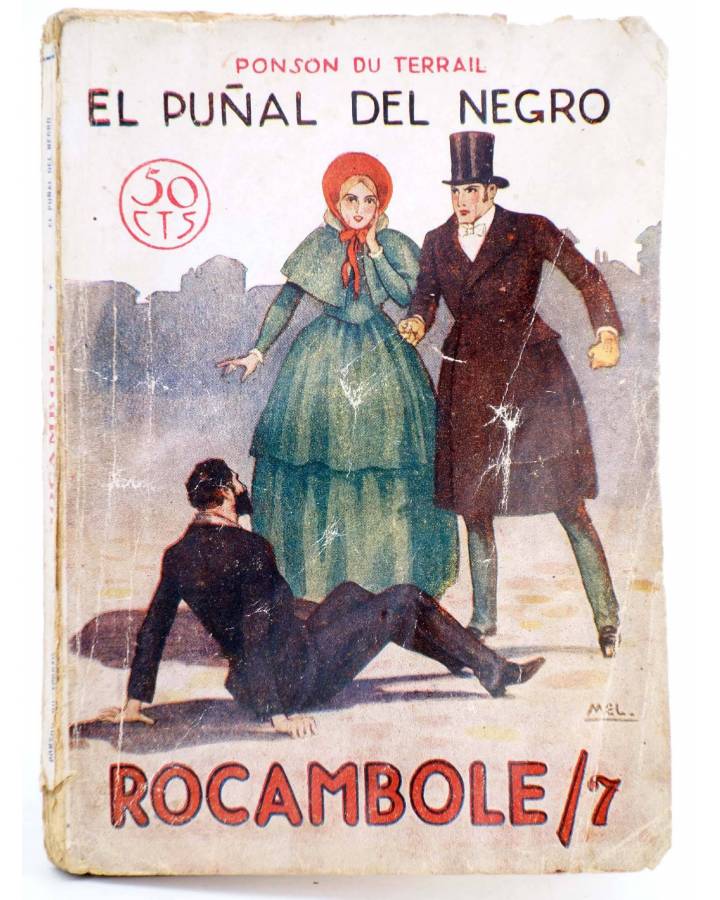 Cubierta de ROCAMBOLE 7. EL PUÑAL DEL NEGRO (Ponson Du Terrail) Prensa Moderna Circa 1930