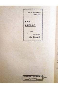 Muestra 2 de ROCAMBOLE 14. EL RETORNO DE ROCAMBOLE (Ponson Du Terrail) Prensa Moderna Circa 1930