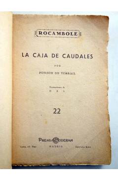 Muestra 1 de ROCAMBOLE 22. LA CAJA DE CAUDALES (Ponson Du Terrail) Prensa Moderna Circa 1930