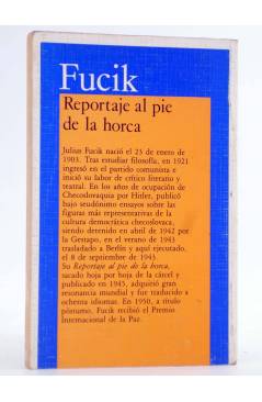 Contracubierta de AKAL BOLSILLO 158. REPORTAJE AL PIE DE LA HORCA (Fucik) Akal 1985