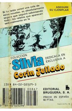 Contracubierta de CAROLA 867. ODIO ENTRE HERMANAS (Carlos De Santader) Bruguera Bolsilibros 1983