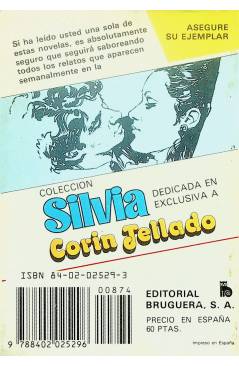 Contracubierta de CAROLA 874. ERES INHUMANO (Carlos De Santader) Bruguera Bolsilibros 1983