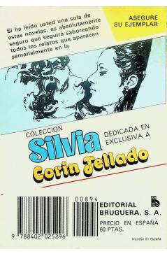Contracubierta de CAROLA 894. DULCE MARÍA (Carlos De Santader) Bruguera Bolsilibros 1983