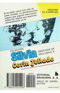 Contracubierta de CAROLA 901. SANGRE APASIONADA (Carlos De Santader) Bruguera Bolsilibros 1983