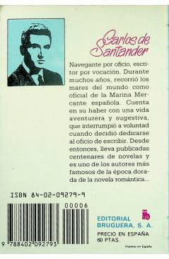 Contracubierta de SELECCIÓN ORQUIDEA 6. CUANDO TÚ QUIERAS (Carlos De Santander) Bruguera Bolsilibros 1983
