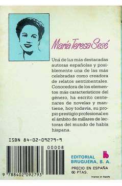 Contracubierta de SELECCIÓN ORQUIDEA 8. SU PROPIA HISTORIA (María Teresa Sesé) Bruguera Bolsilibros 1983