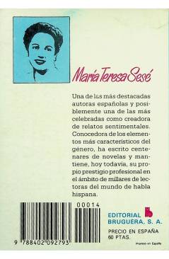 Contracubierta de SELECCIÓN ORQUIDEA 14. SONRISAS (María Teresa Sesé) Bruguera Bolsilibros 1983