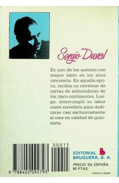 Contracubierta de SELECCIÓN ORQUIDEA 15. POLVORILLA (Sergio Duval) Bruguera Bolsilibros 1983