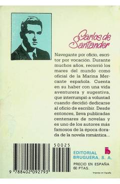 Contracubierta de SELECCIÓN ORQUIDEA 25. ERES POCO PARA MI (Carlos De Santander) Bruguera Bolsilibros 1983