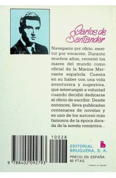 Contracubierta de SELECCIÓN ORQUIDEA 28. NUNCA TE LIBRARÁS DE MÍ (Carlos De Santander) Bruguera Bolsilibros 1983