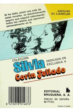 Contracubierta de SILVIA 494. EL AMOR Y LA LEY (Corín Tellado) Bruguera Bolsilibros 1984