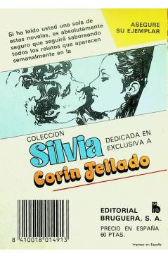 Contracubierta de SILVIA 498. PRESENTÍA EL DESTINO (Corín Tellado) Bruguera Bolsilibros 1984