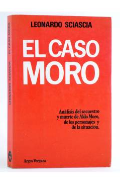 Cubierta de EL CASO MORO (Leonardo Sciascia) Argos Vergara 1979