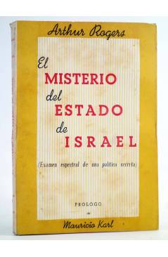 Cubierta de EL MISTERIO DEL ESTADO DE ISRAEL. EXÁMEN ESPECTRAL POLÍTICA SECRETA (Arthur Rogers) Nos 1949