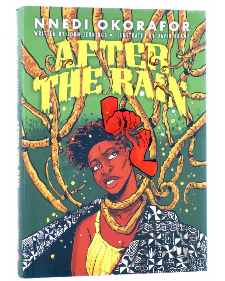 Cubierta de AFTER THE RAIN HC (Jennings / Okorafor / Brame) Abrams 2021. EN INGLÉS