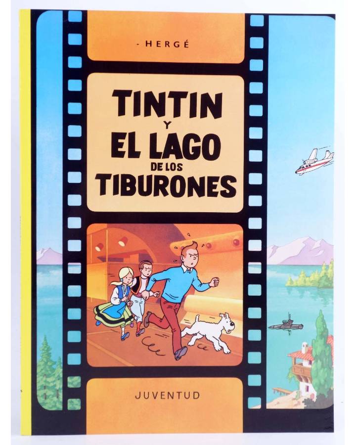 Cubierta de LAS AVENTURAS DE TINTÍN 22. TINTÍN Y EL LAGO DE LOS TIBURONES (Hergé) Juventud 2004