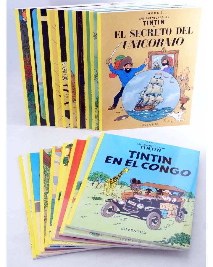 Cubierta de LAS AVENTURAS DE TINTÍN LOTE DE 17 ALBUMES (Hergé) Juventud 2003