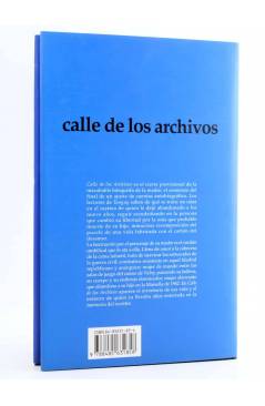 Contracubierta de COL. CORRERIA 13. CALLE DE LOS ARCHIVOS (Michel Del Castillo) Ikusager 2002