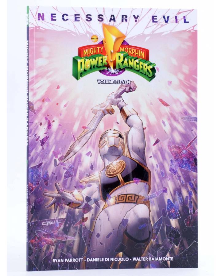 Cubierta de MIGHTY MORPHIN POWER RANGERS TPB 11. NECESSARY EVIL (Parrott / Nicuolo) BOOM 2020. EN INGLÉS