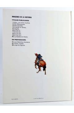 Contracubierta de IMÁGENES DE LA HISTORIA 10. LA BATALLA DE VICTORIA (Hernández Cava / Usero / Salinas) Ikusager 1985
