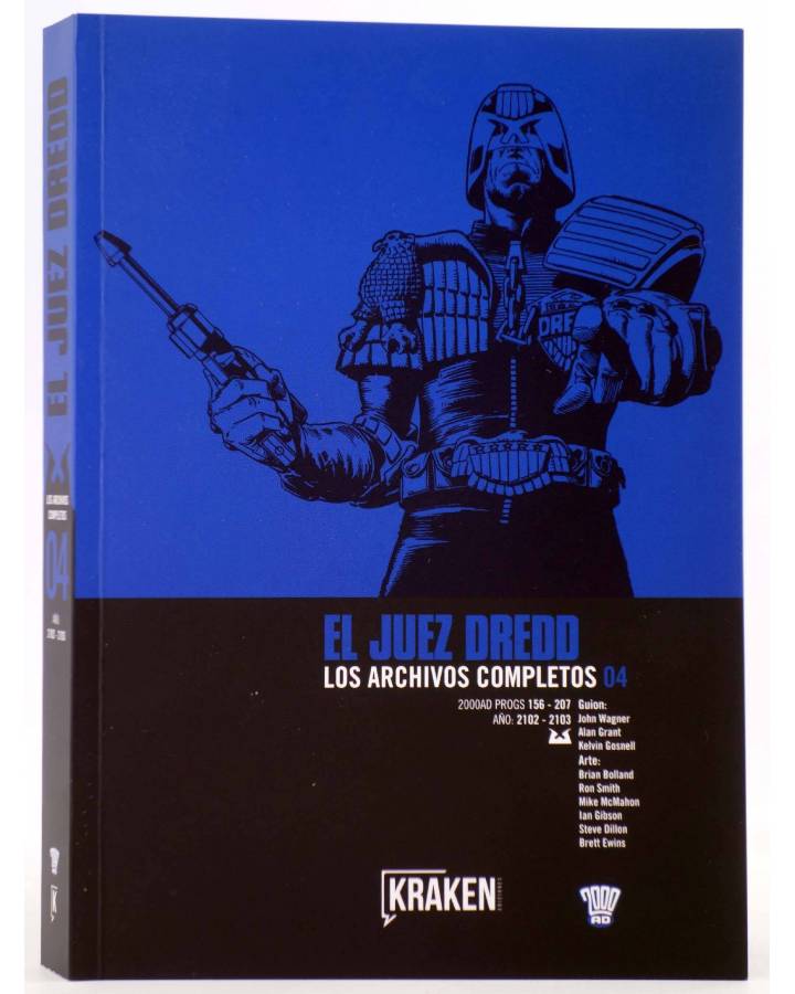 Cubierta de JUEZ DREDD ARCHIVOS COMPLETOS 4 (Vvaa) Kraken 2019. 2000 AD