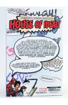 Contracubierta de HOW TO READ COMICS THE MARVEL WAY TPB (Christopher Hastings) Marvel 2022. EN INGLÉS
