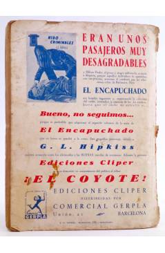 Contracubierta de EL ENCAPUCHADO 1. LA ANTORCHA (G. L. Hipkiss) Cliper 1946