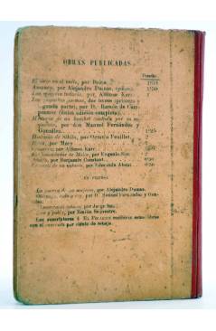 Contracubierta de BIBLIOTECA DE EL FOLLETÍN. LA NARIZ DE UN NOTARIO (Edmundo About) El Folletín 1893