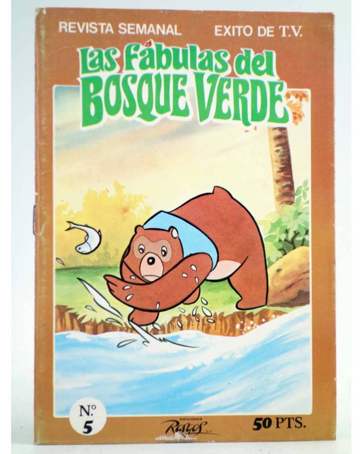 Cubierta de LAS FÁBULAS DEL BOSQUE VERDE 5. EL OSO BORIS ESTÁ HAMBRIENTO. Rasgos 1983