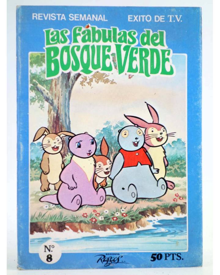 Cubierta de LAS FÁBULAS DEL BOSQUE VERDE 8. EL ARROYO RISUEÑO. Rasgos 1983