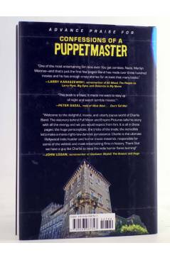 Contracubierta de CONFESSIONS OF A PUPPETMASTER: A HOLLYWOOD MEMOIR OF GHOULS GUTS AND GONZO FILMMAKING HC (Charles Band