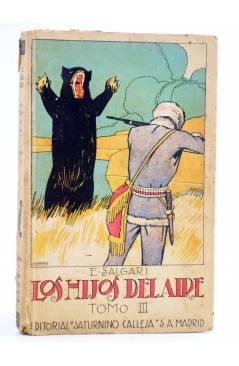 Cubierta de NOVELAS DE AVENTURAS. LOS HIJOS DEL AIRE III (Emilio Salgari) Saturnino Calleja Circa 1910
