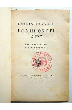 Muestra 1 de NOVELAS DE AVENTURAS. LOS HIJOS DEL AIRE III (Emilio Salgari) Saturnino Calleja Circa 1910