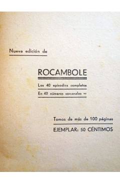 Muestra 3 de ROCAMBOLE 21. ALÍ REMJEH (Ponson Du Terrail) Prensa Moderna Circa 1930